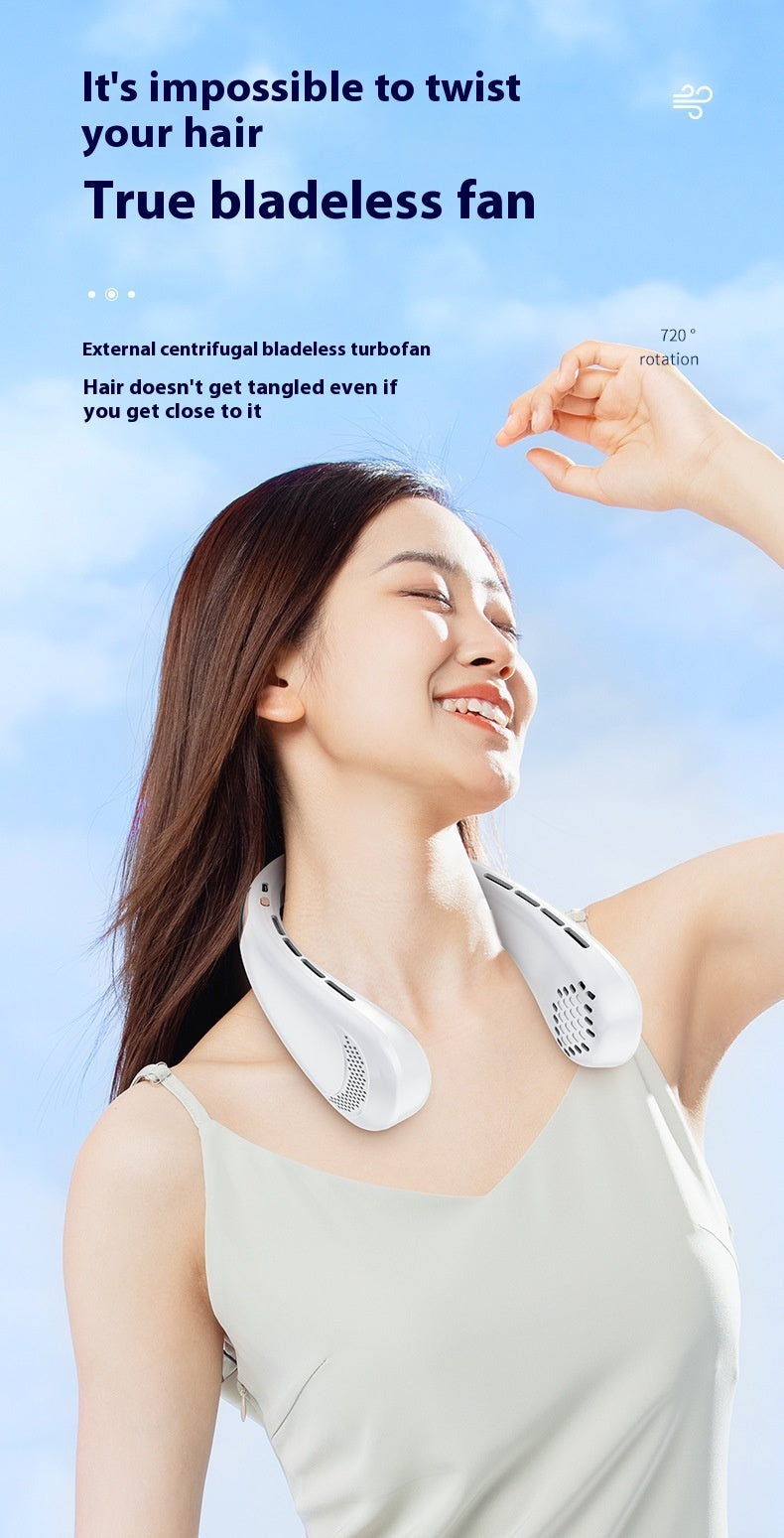 Onlineorderly™ Halter Bladeless Fan Mini Portable