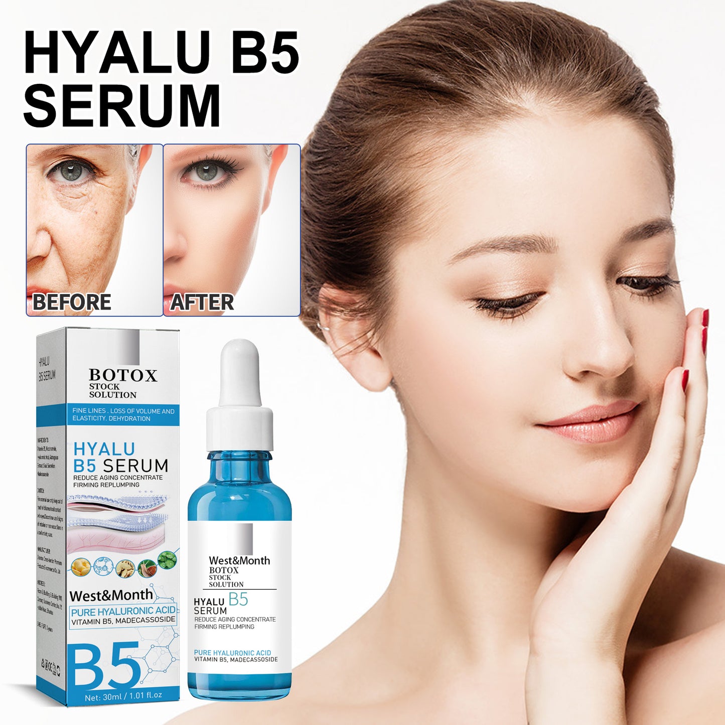 Onlineorderly™ Hyalu B5 Serum – Anti-Aging Botox Solution with Hyaluronic Acid & Vitamin B5