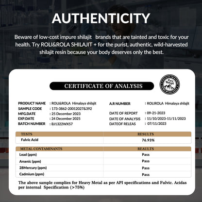 Onlineorderly™ ROLI&ROLA Shilajit Resin 50g