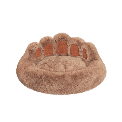 Onlineorderly™ Bear Paw Plush Pet Bed – Cozy Bed for Small Dogs & Cats