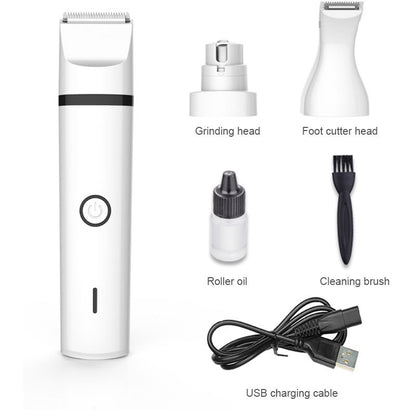 Onlineorderly™ 3 in 1 Pet Grooming Kit Rechargeable