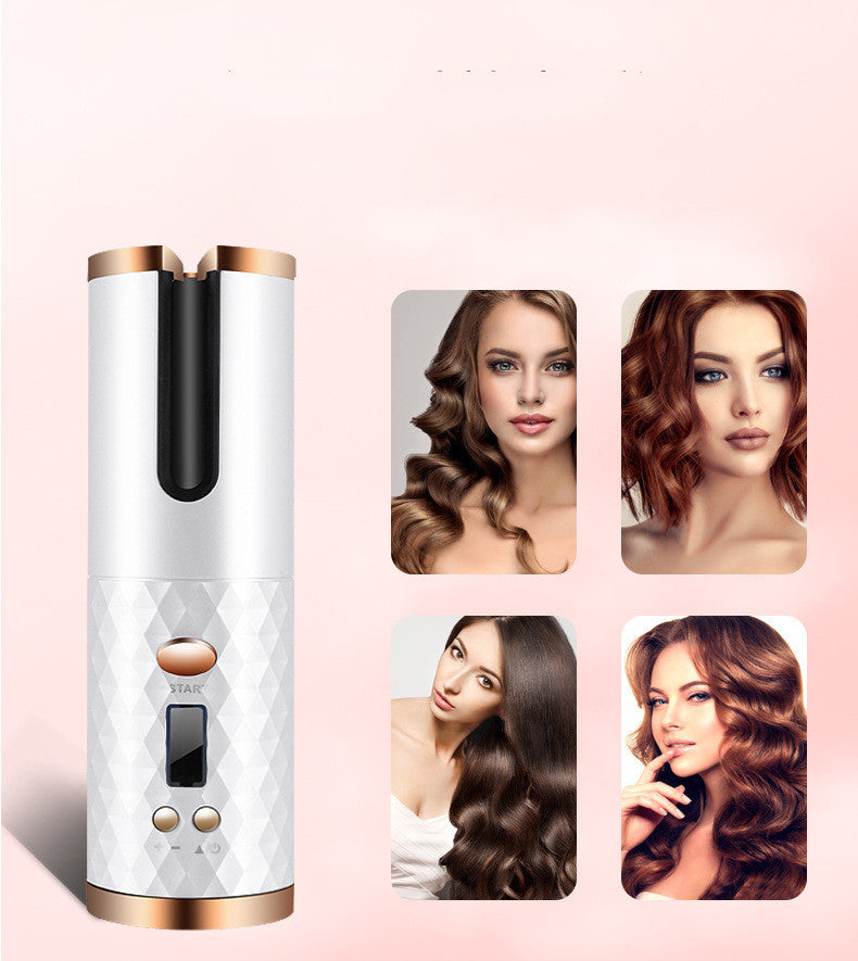 Onlineorderly™ Portable Automatic Hair Curler – LCD Ceramic Curling Wand