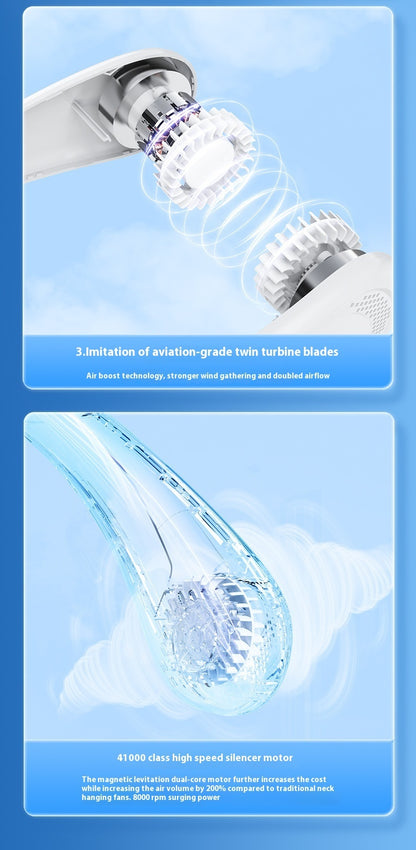 Onlineorderly™ Halter Bladeless Fan Mini Portable