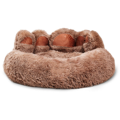 Onlineorderly™ Bear Paw Plush Pet Bed – Cozy Bed for Small Dogs & Cats