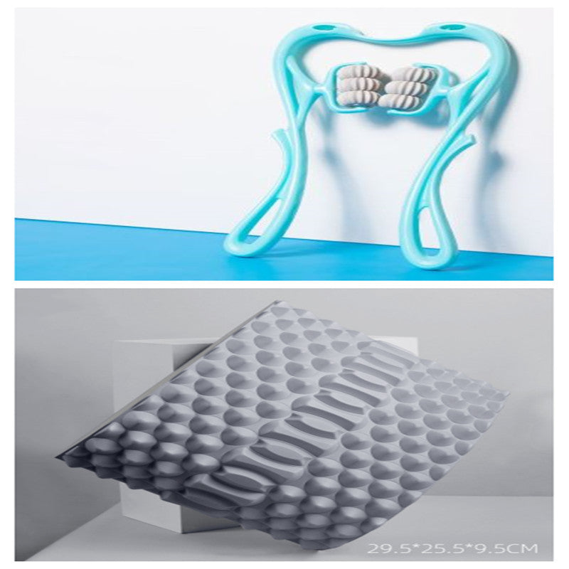 Onlineorderly™ Multi Wheel Manual Neck Massager Roller