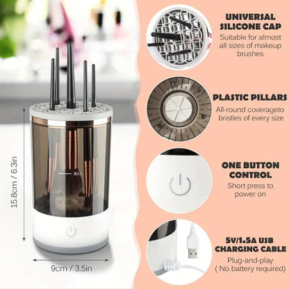 Onlineorderly™ Automatic Makeup Brush Cleaner