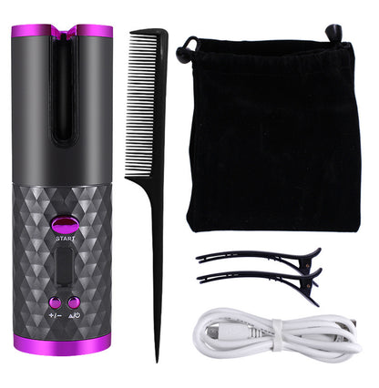 Onlineorderly™ Portable Automatic Hair Curler – LCD Ceramic Curling Wand