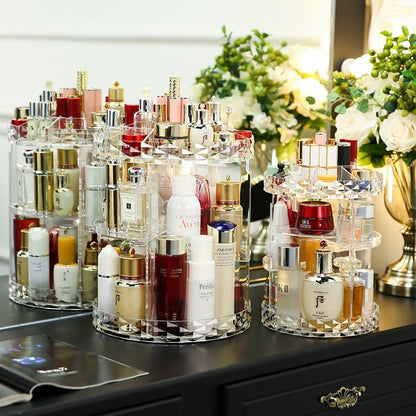 Onlineorderly™ Transparent rotating cosmetic case