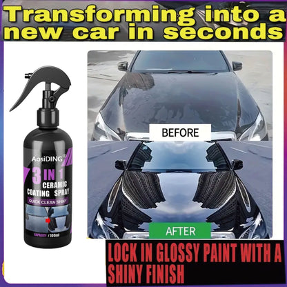 Onlineorderly™ Three-in-One Car Ceramic Nano Coating Spray
