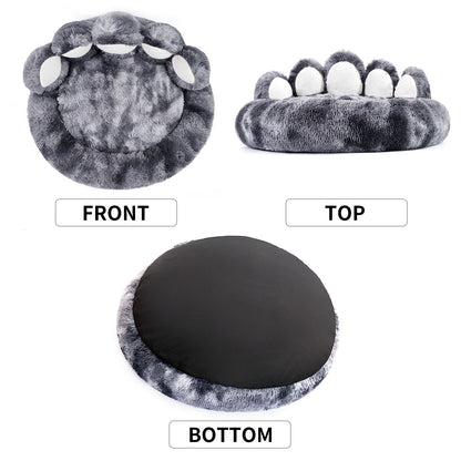 Onlineorderly™ Bear Paw Plush Pet Bed – Cozy Bed for Small Dogs & Cats