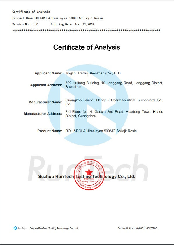 Onlineorderly™ ROLI&ROLA Shilajit Resin 50g