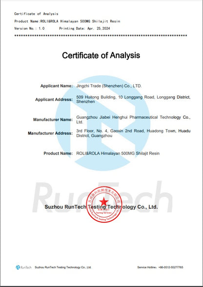 Onlineorderly™ ROLI&ROLA Shilajit Resin 50g