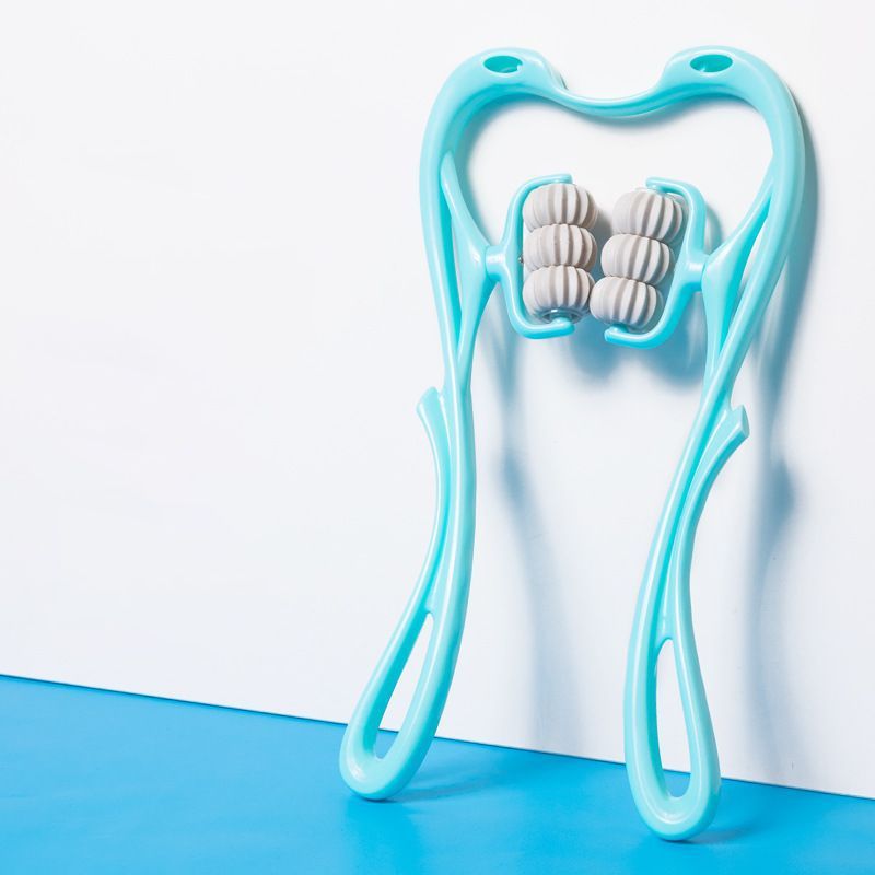 Onlineorderly™ Multi Wheel Manual Neck Massager Roller